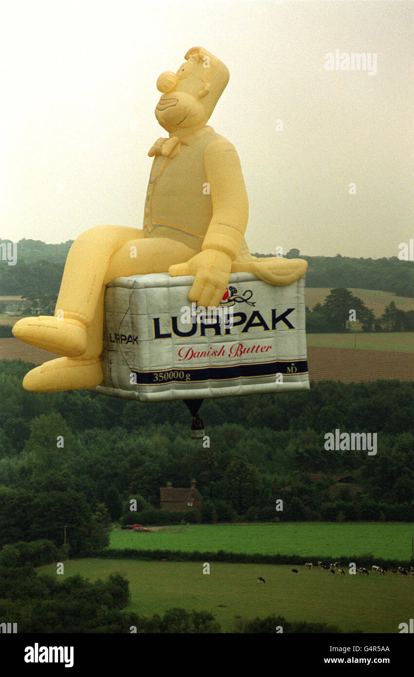Hot Air Balloon Lurpack Stock Photo Alamy