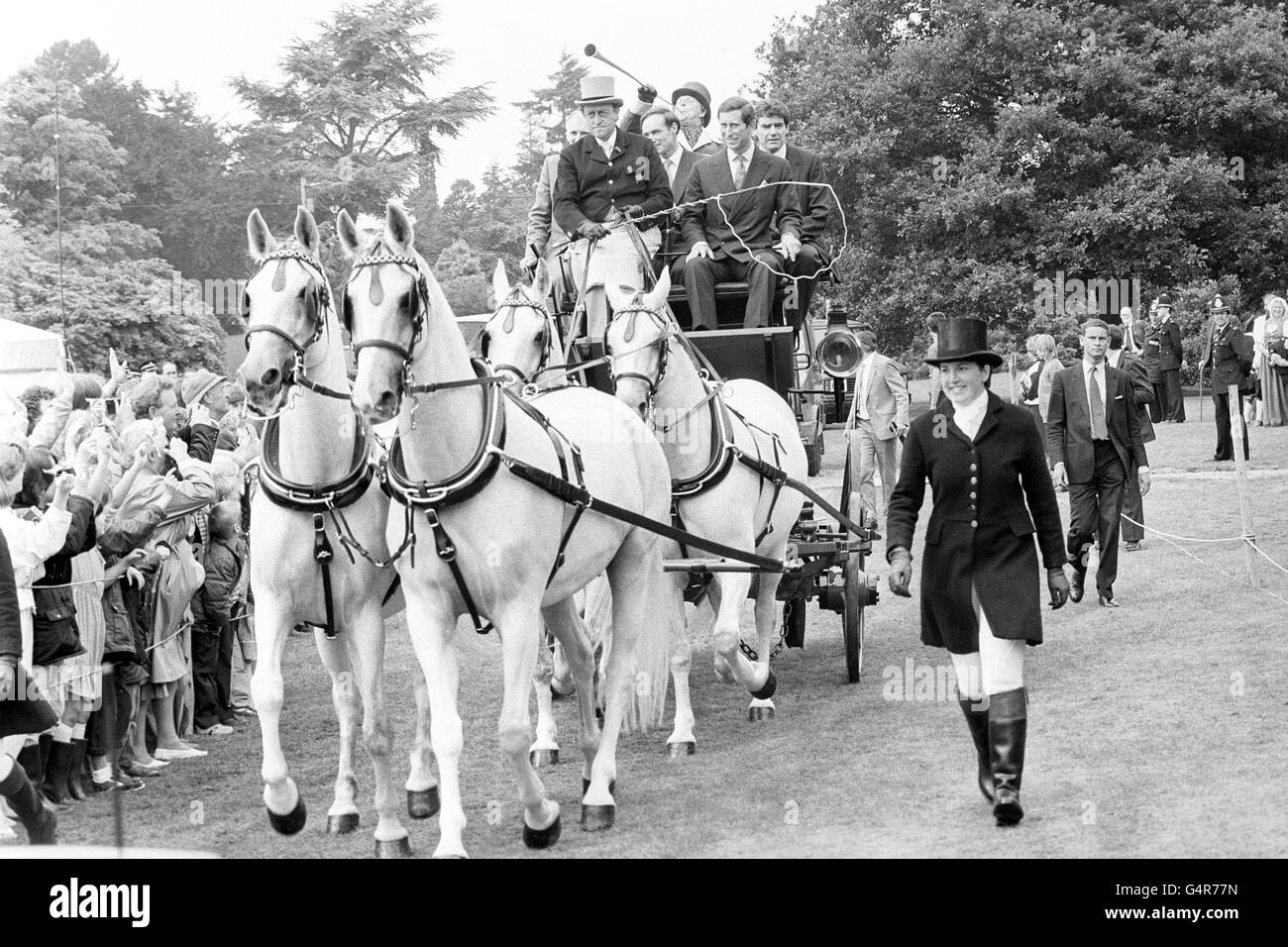 British postal service mail stagecoach Black and White Stock Photos