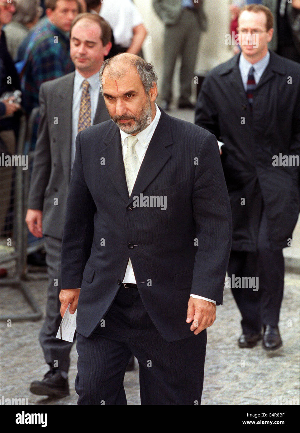 Alan Yentob, attending the Jill Dando memorial service being held at the All Souls Church in London, for a service in tribute to the star who was murdered outside her home. * The London service - taking place just three days after she was due to marry fiance Alan Farthing - was designed as a positive celebration of her life. Stock Photo