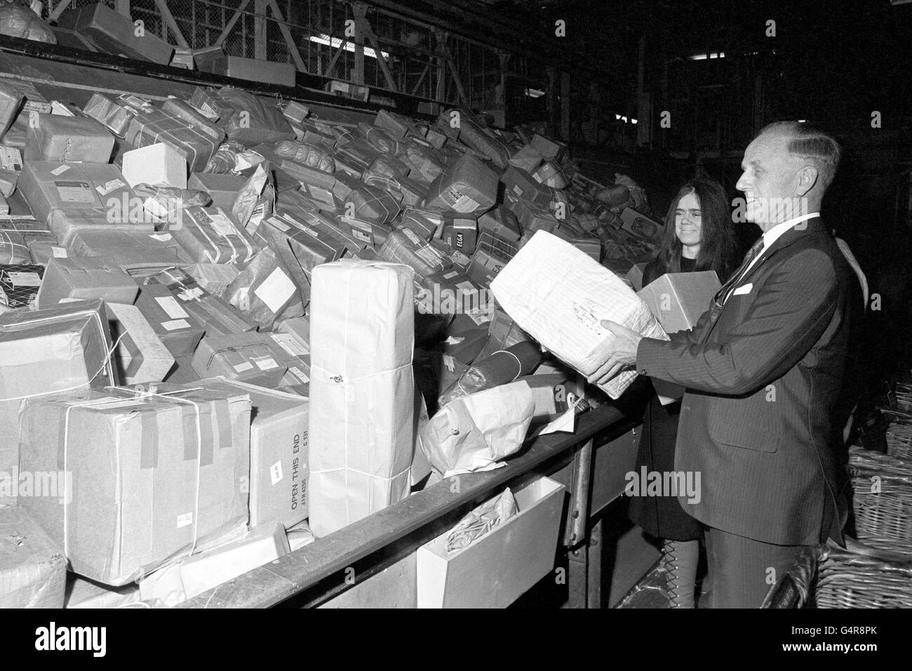 British Postal Service Christmas Mail London Stock Photo Alamy
