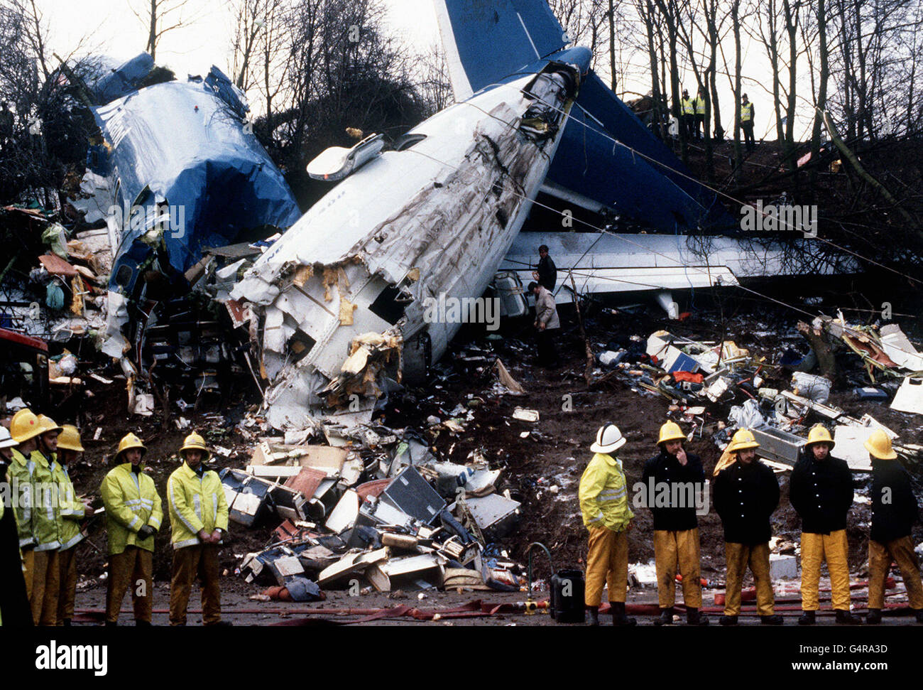 Disasters and Accidents - Kegworth Air Disaster - M1, Leicestershire Stock Photo
