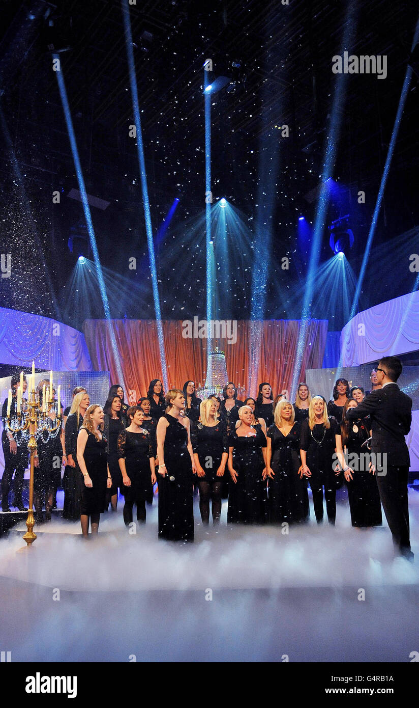 Choir master Gareth Malone conducts the Military Wives choir, during ...