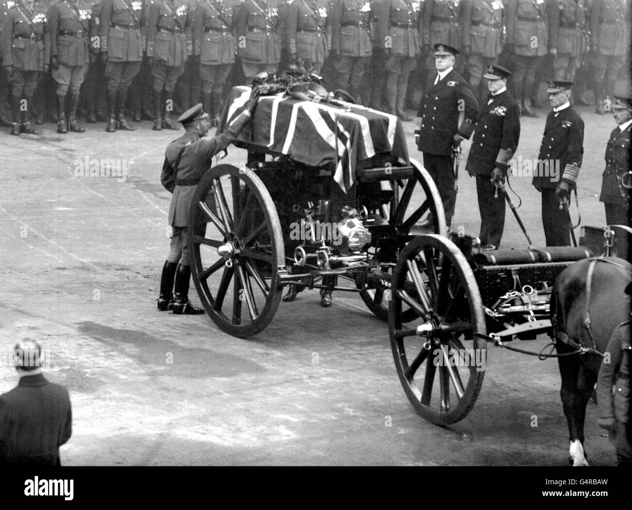 British Royal Family - King George V - Burial of the Unknown Warrior - 1920 Stock Photo