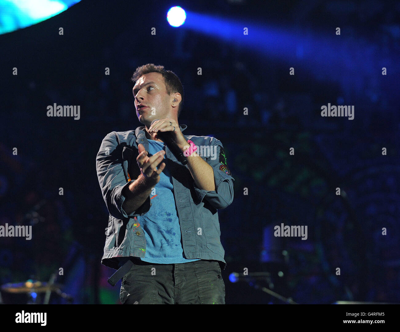 Coldplay - The O2 Arena - London Stock Photo
