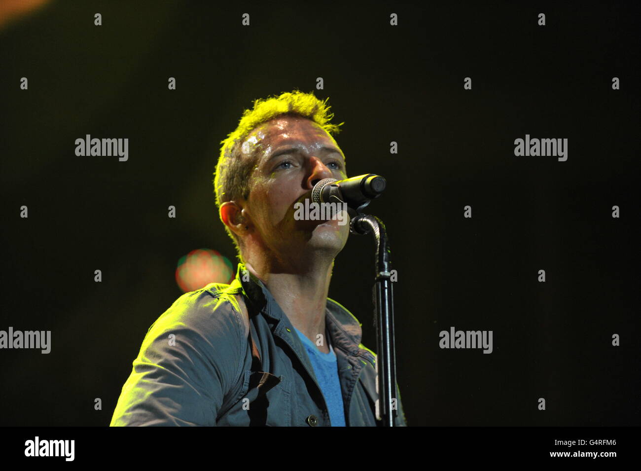 Coldplay - The O2 Arena - London Stock Photo