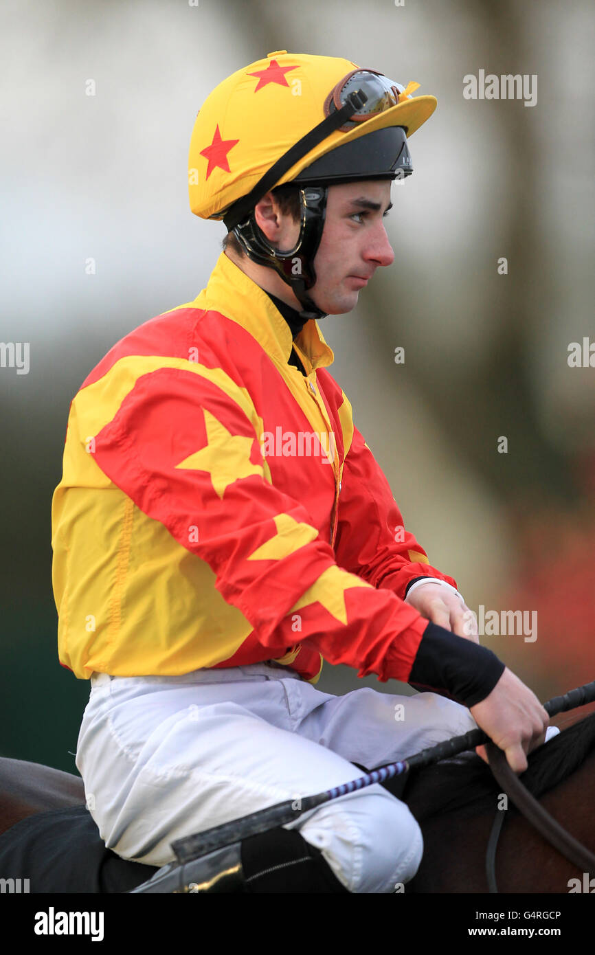 Jockey Adam Beschizza prior to his ride on Mazovian in the Membership At Southwell Golf Club Classified Claiming Stakes Stock Photo
