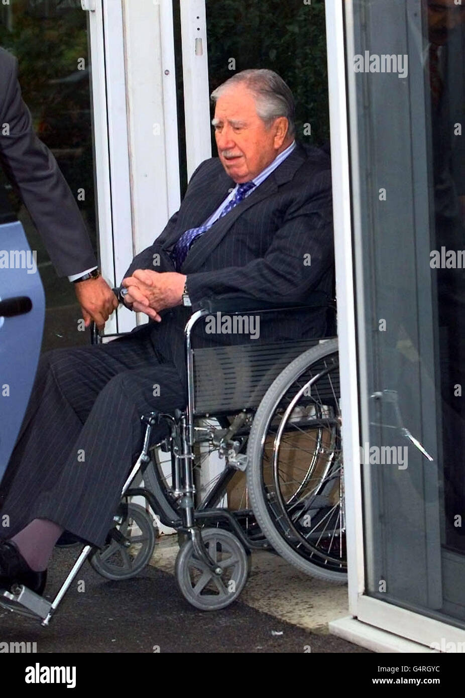 Former Chilean dictator General Pinochet leaves the Princess Margaret Hospital in Windsor where he was due to undergo further check-ups and urological tests. * 29/10/2000 Former dictator General Augusto Pinochet who has been admitted to hospital with pneumonia, it emerged. The 84-year-old former Chilean ruler has pneumonia in his left lung and has been admitted to Santiago Military Hospital in Chile, it was reported. Stock Photo