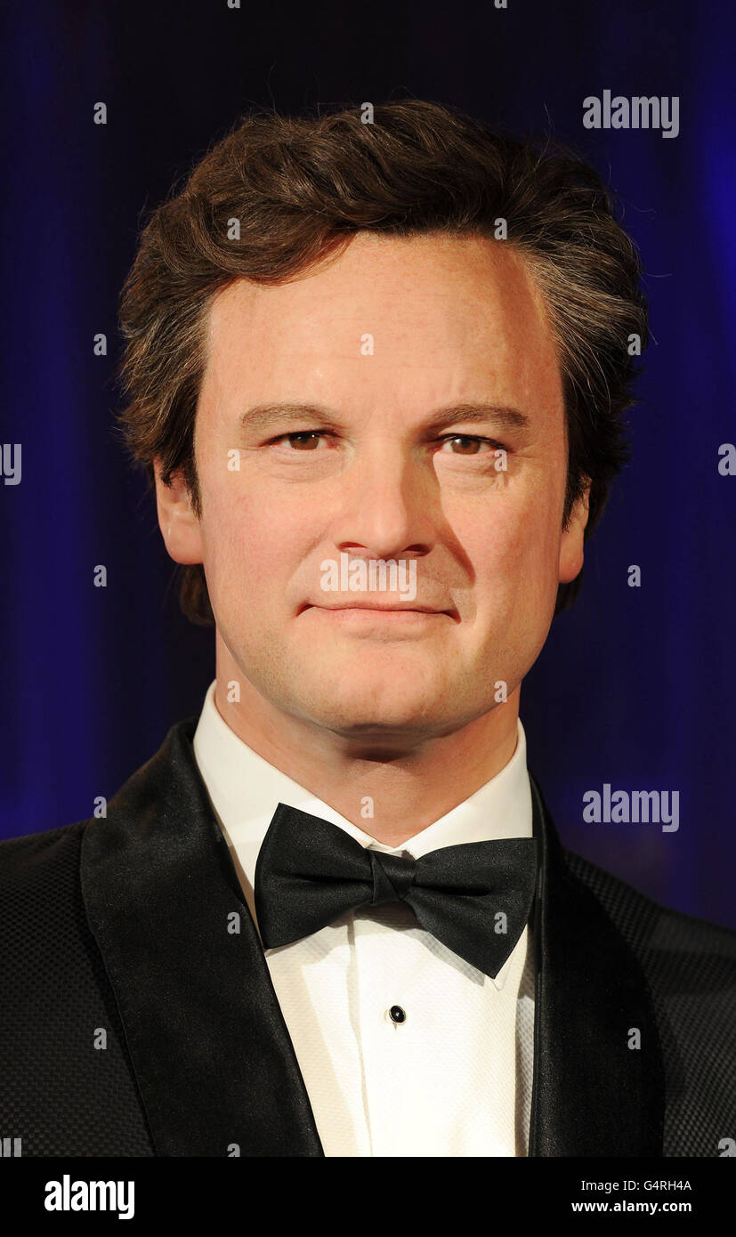 Colin Firth wax figure Stock Photo Alamy