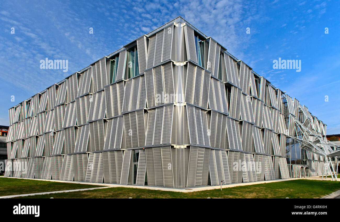 Building ME, architect Dominique Perrault, federal technical university of Lausanne, École polytechnique fédérale de Lausanne Stock Photo