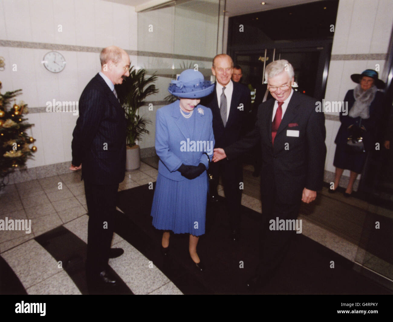 Royalty - Queen Visit to the Press Association News Centre - Victoria, London Stock Photo