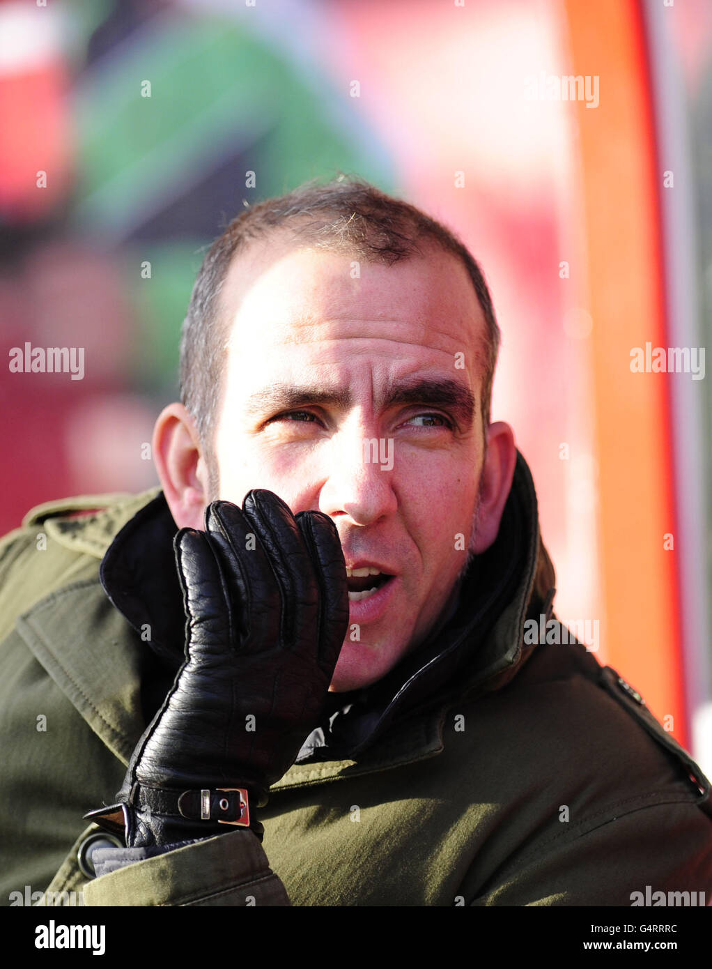 Soccer - FA Cup - Third Round - Swindon Town v Wigan Athletic - The County Ground. Swindon Town manager Paolo Di Canio Stock Photo