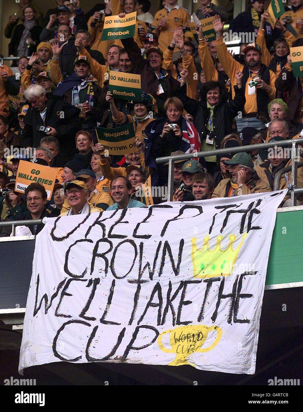 Rugby WC Final/Australian fans Stock Photo Alamy