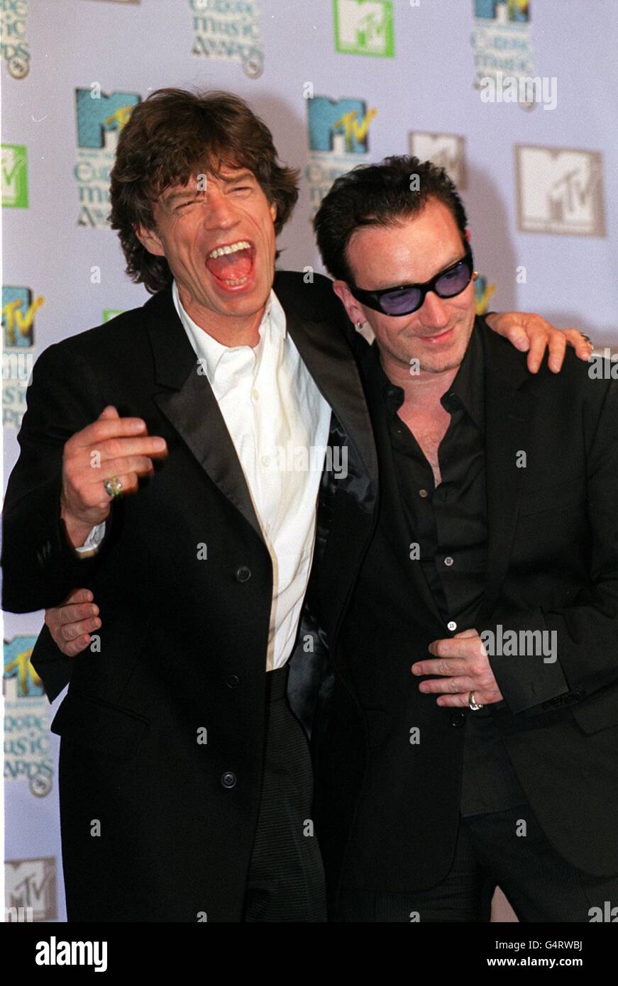 Mick Jagger (left), singer with rock legends the Rolling Stones, and