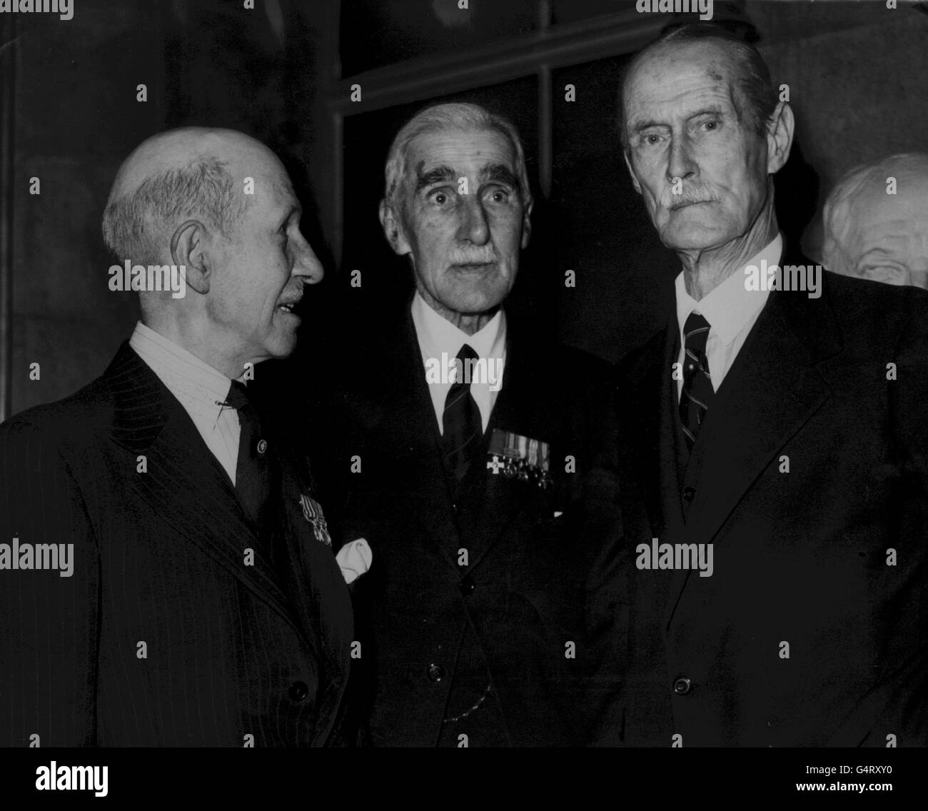 THE BOER WAR: MAFEKING VETERANS MEET ON ANNIVERSARY : 1949 Stock Photo
