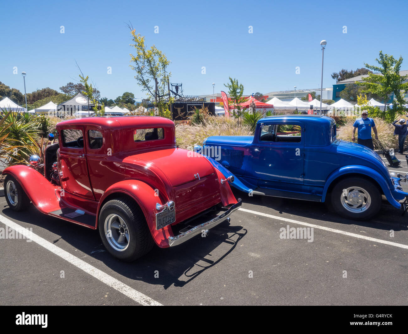 Menlo Park, CA/USA June 18, 2016 Car Show and Fathers Day BBQ at