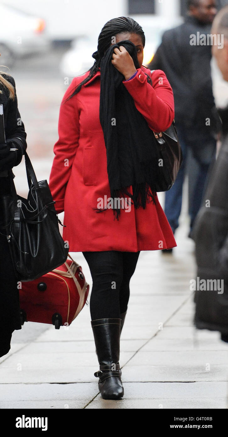 Learner driver jailed over death. Beatrice Mawamba covers her face with