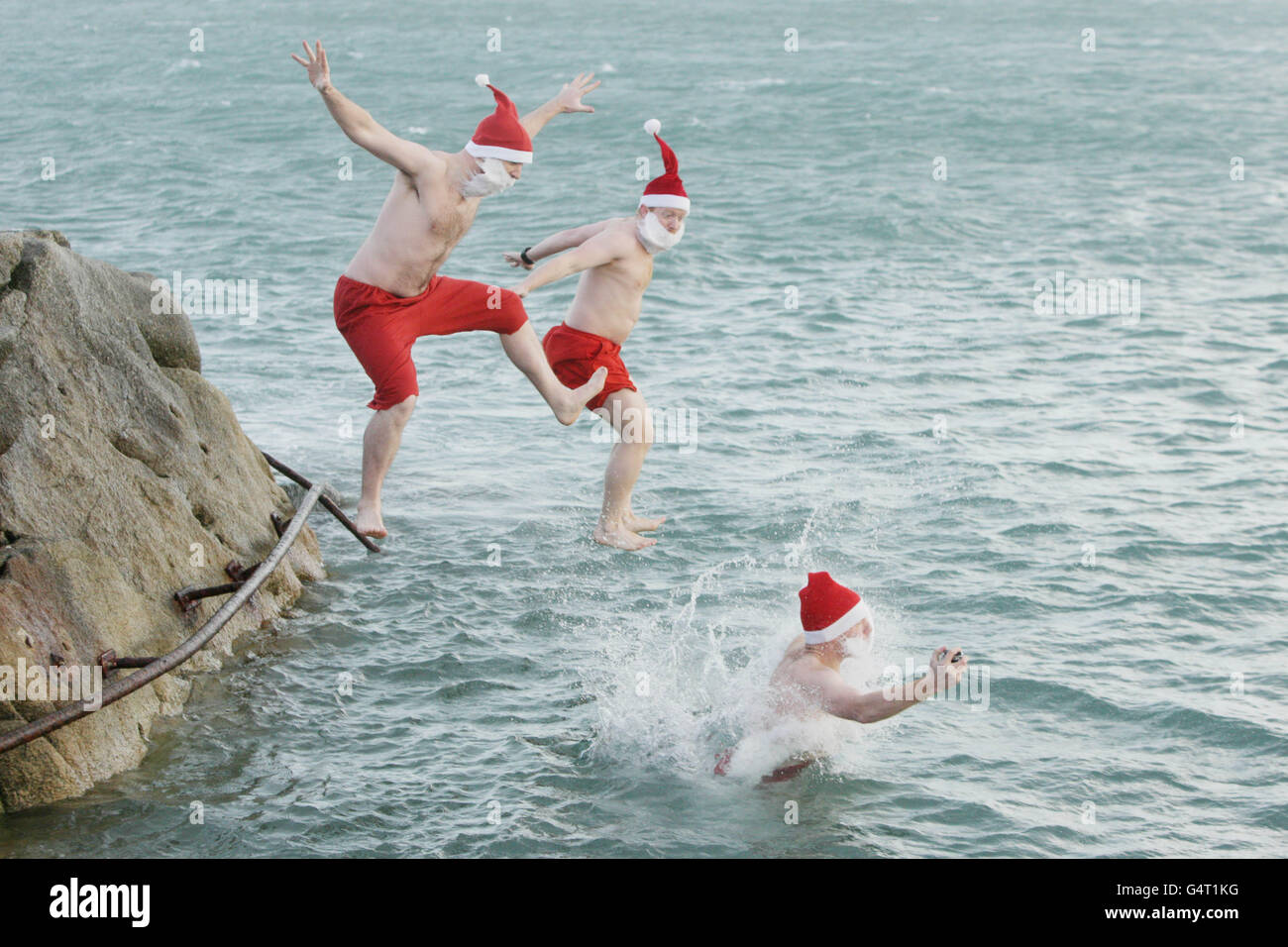 Forty Foot Christmas Day Swim Dublin Stock Photo Alamy