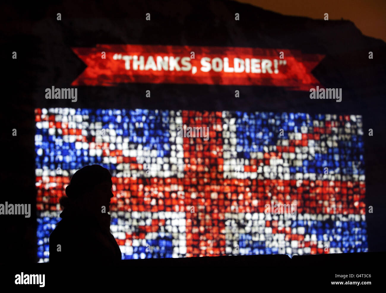 Abf The Soldiers Charity Projection Stock Photo 106250374 Alamy