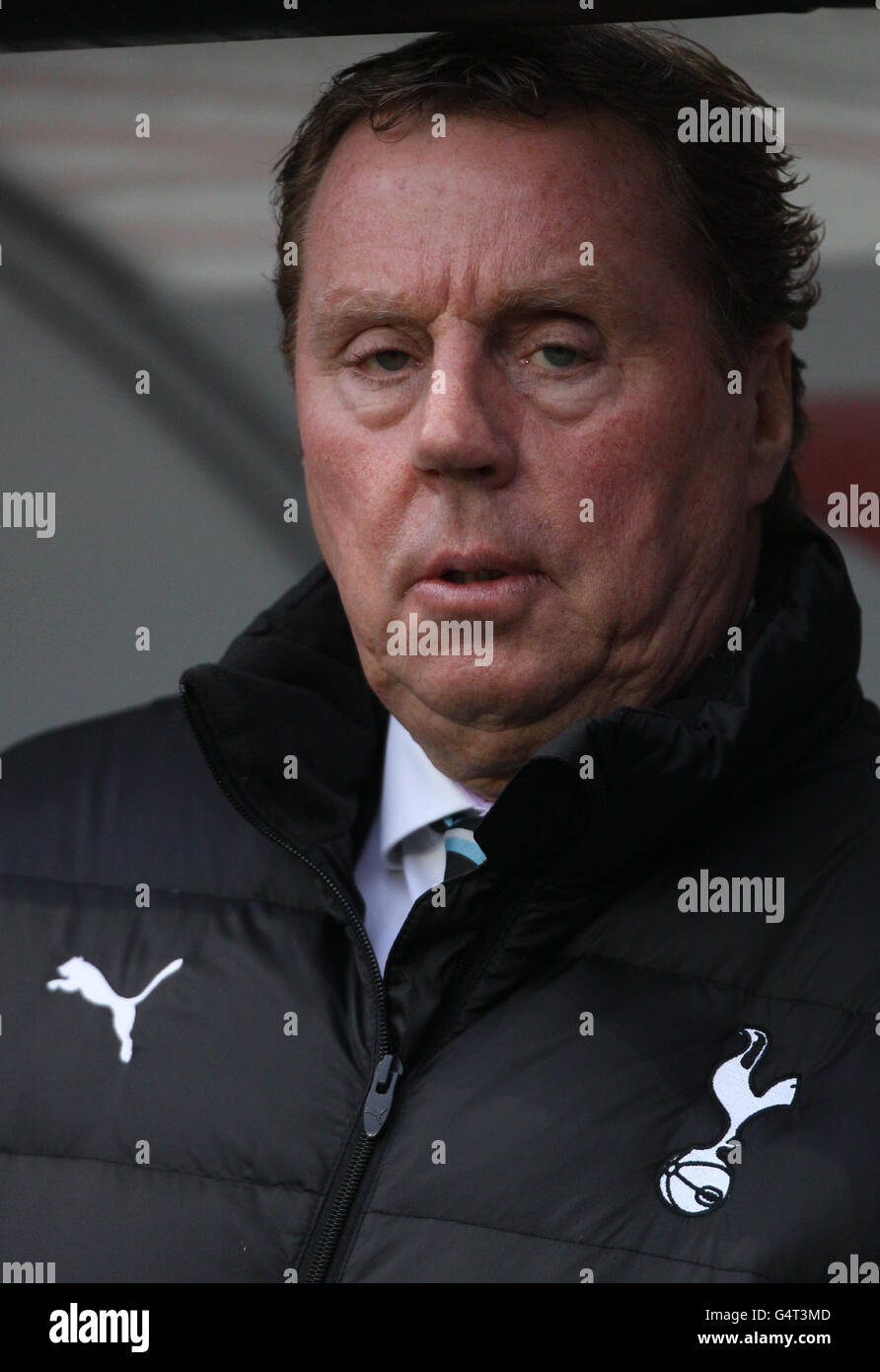 Tottenham Hotspur's Manager Harry Redknapp before the Barclays Premier League match at the Liberty Stadium, Swansea. Stock Photo