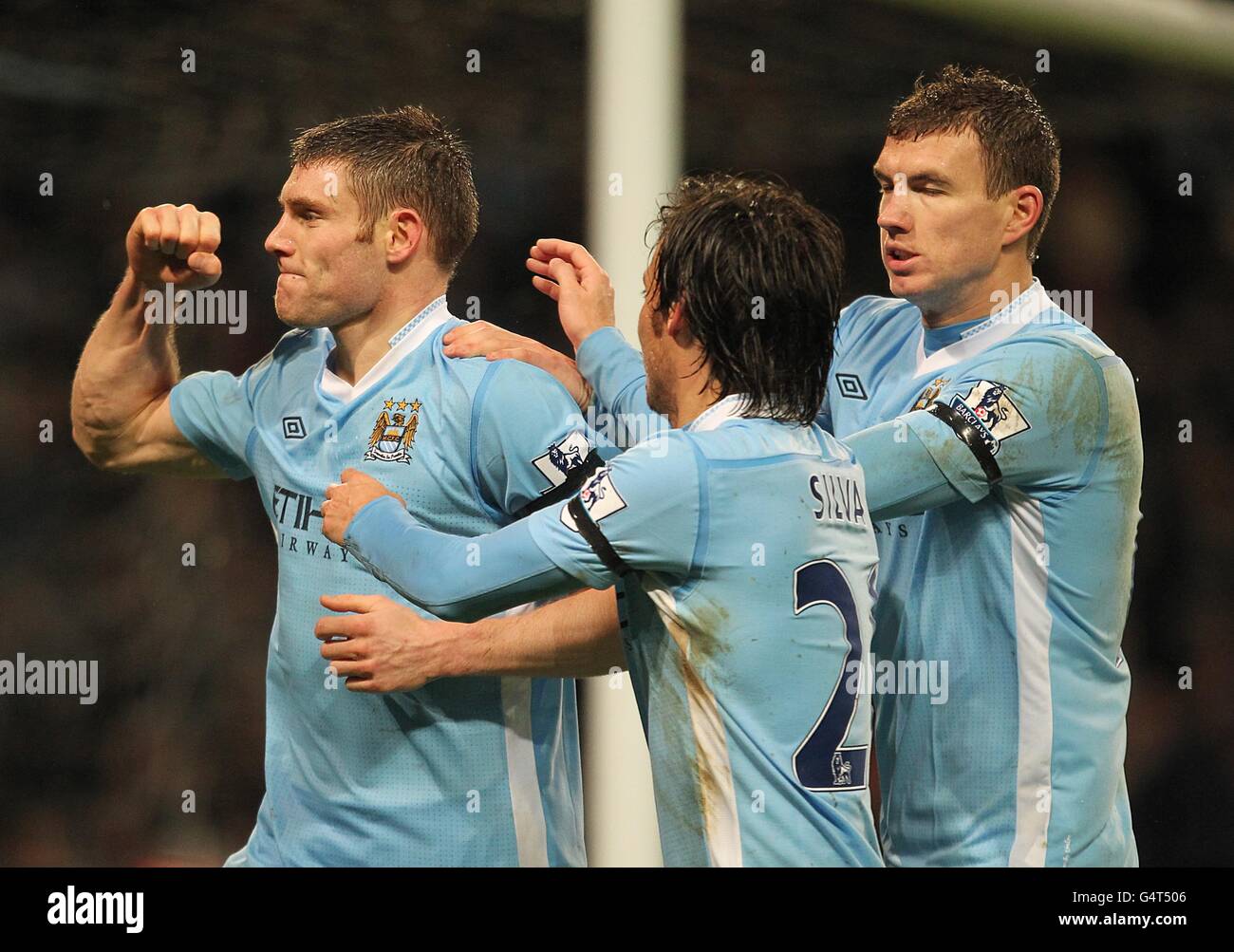 Manchester City s James Milner Celebrates After Scoring From The 