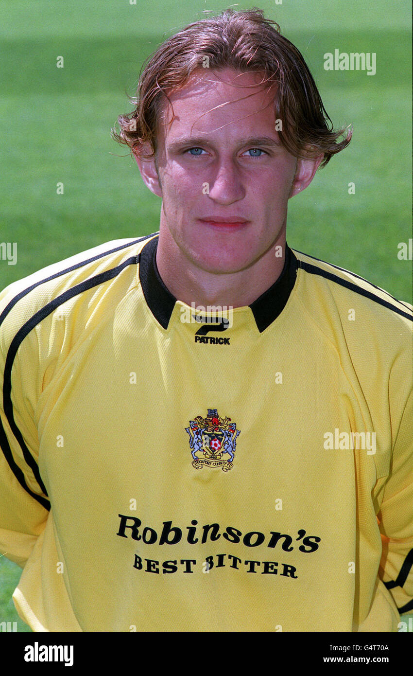 Ian Gray/Stockport County. Ian Gray of Second Division Stockport County Football Club at Edgeley