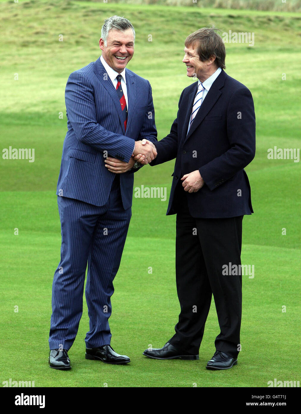 Golf Irish Open Announcement Royal Portrush Golf Club Stock Photo