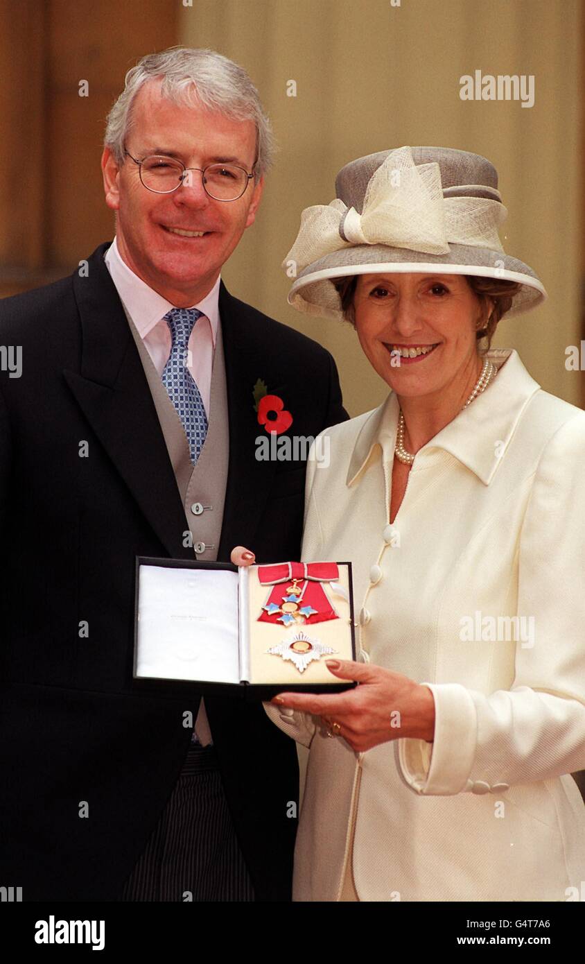 Dame norma major with her husband hires stock photography and images