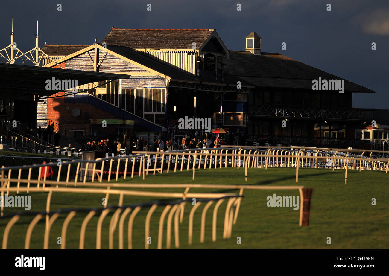 Horse Racing - 1st National Hunt - Leicester Racecourse Stock Photo