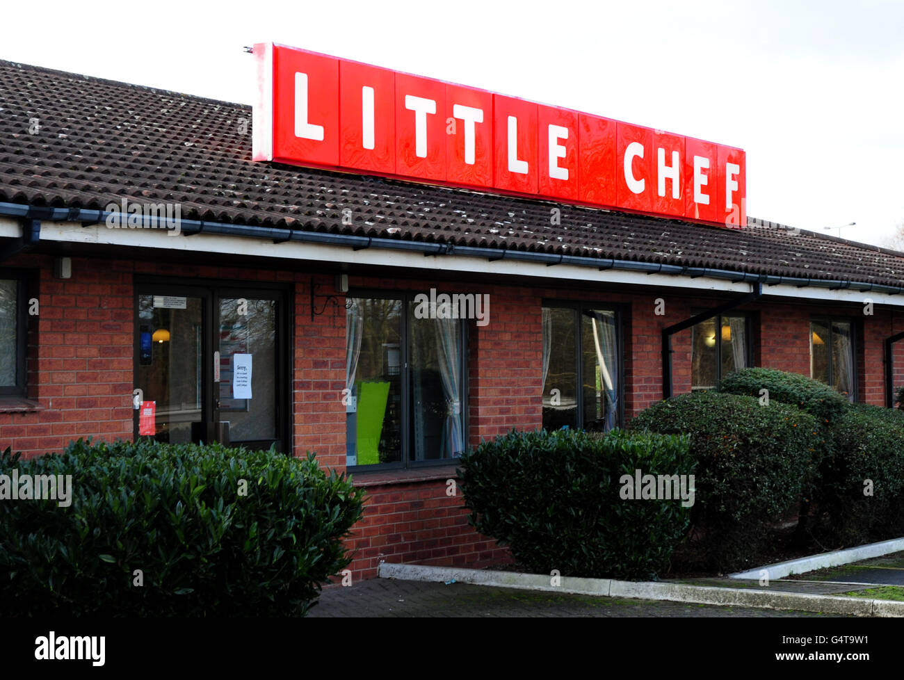 PLEASE NOTE IT IS NOT CLEAR IF THIS RESTAURANT IS ONE OF THE 67 CLOSING. A general view of a Little Chef on the A38 near Barton Under Needwood, Staffordshire, after it was announced that the roadside restaurant is to close 67 of its 161 sites in a move expected to lead to the loss of between 500 and 600 jobs. Stock Photo