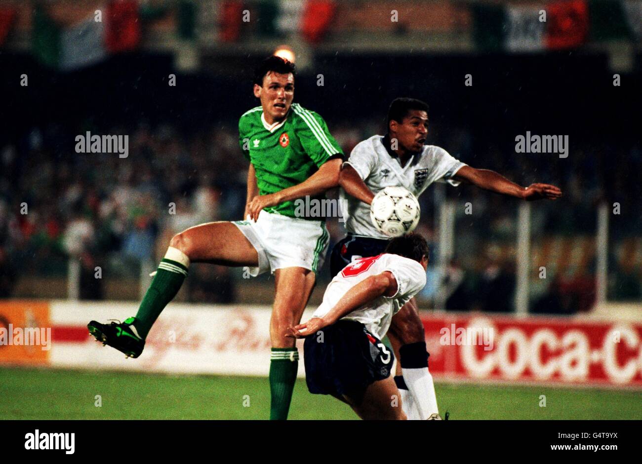 Soccer - World Cup 1990 - England v Ireland Stock Photo