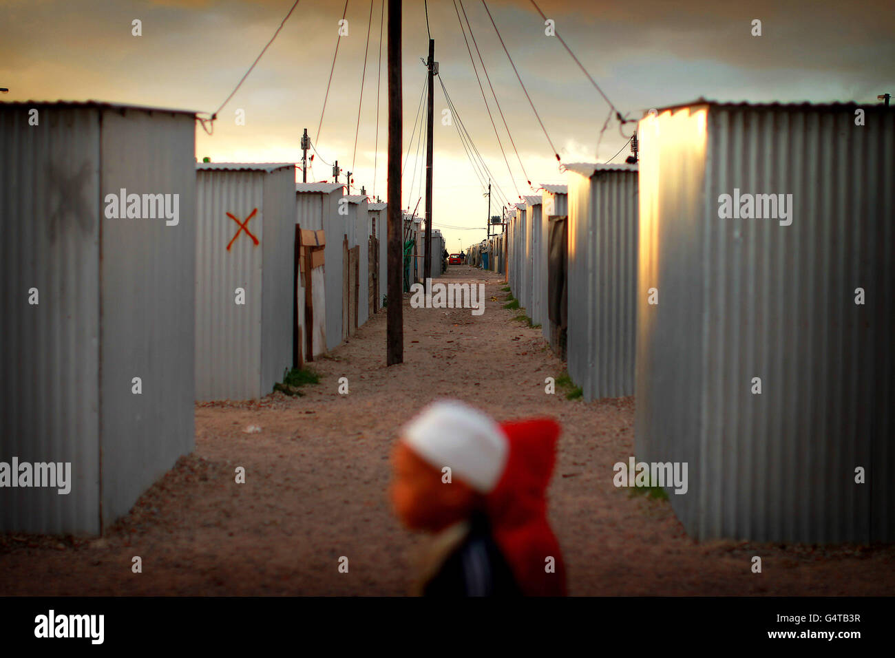 A general view of the Blikkiesdorp Township in Cape Town, South Africa ...