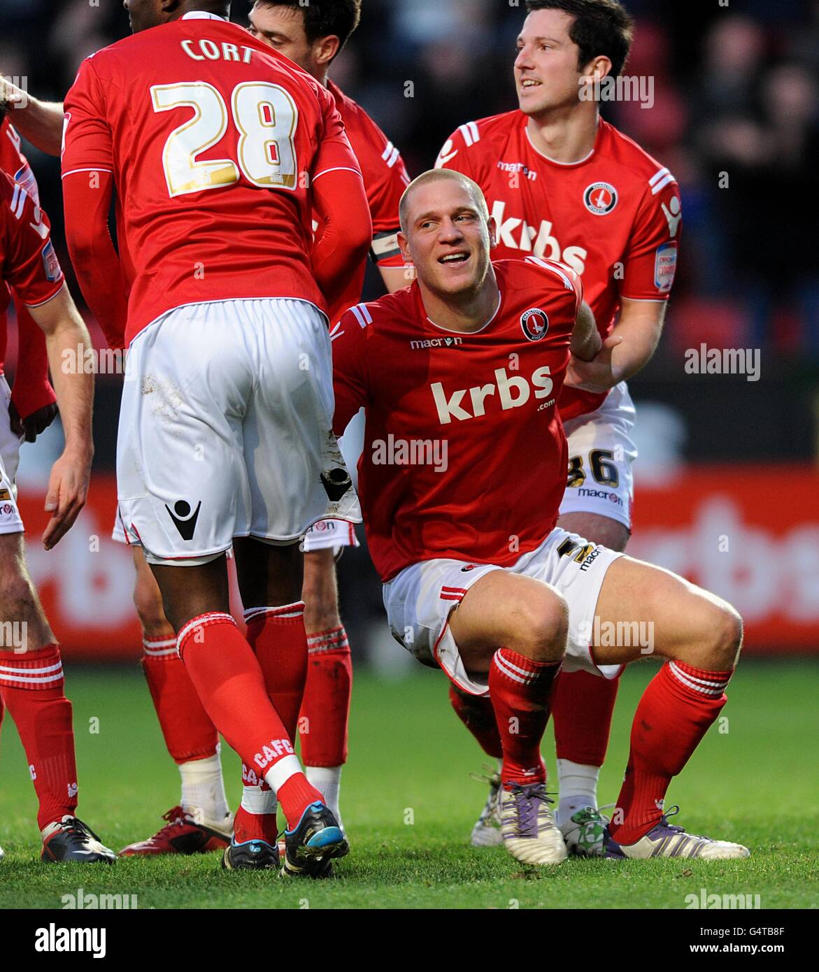 Soccer - npower Football League One - Charlton Athletic v Brentford - The Valley Stock Photo