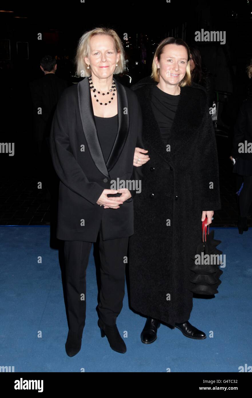 Phyllida Lloyd and Sarah Cooke (right) arriving at the European Premiere of The Iron Lady, at the BFI Southbank, Belvedere Road, London. Stock Photo