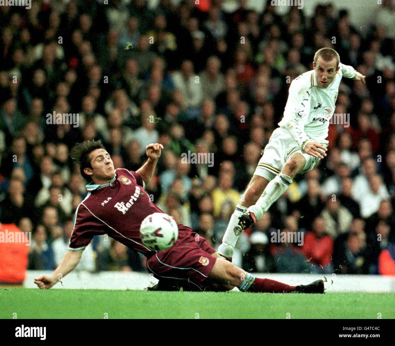 SOCCER Leeds v West Ham Stock Photo