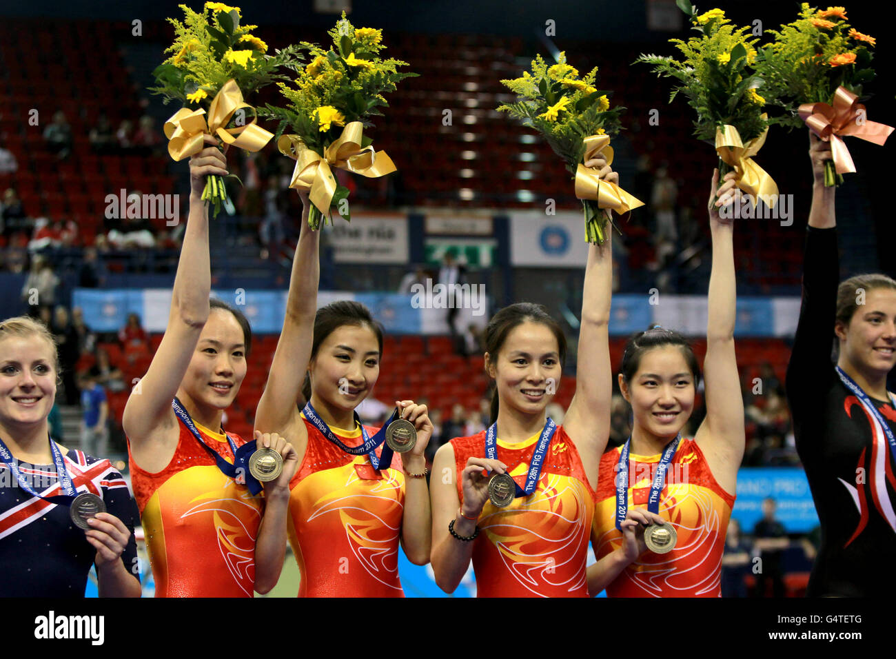 Gymnastics 28th Trampoline and Tumbling World Championships 2011 Day Two NIA Stock Photo