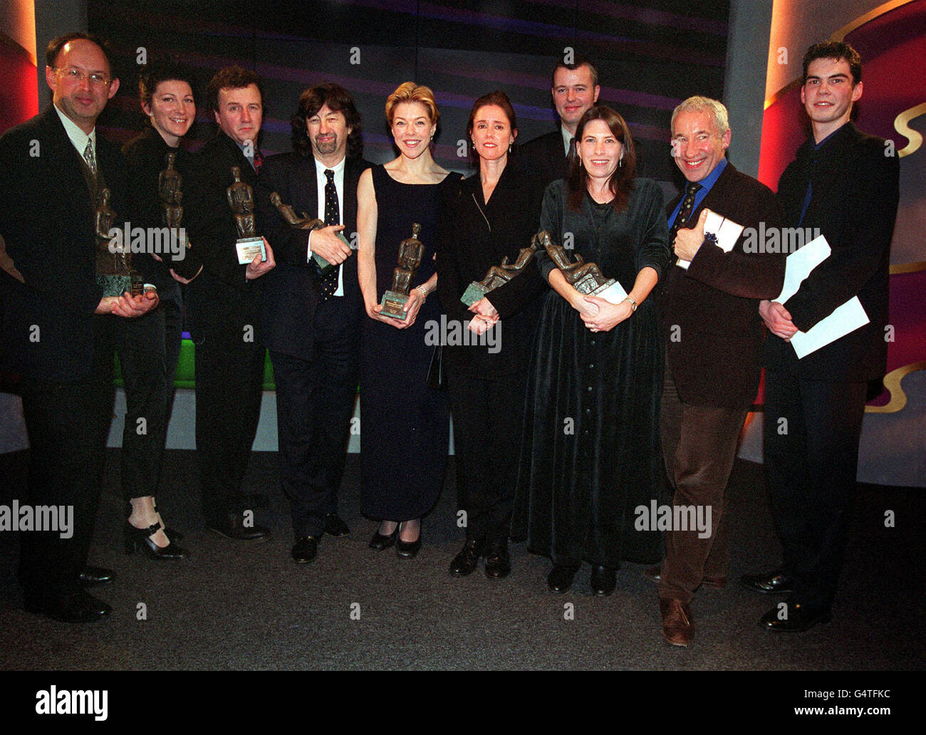 The winners with their awards at the 1999 Evening Standard Theatre ...