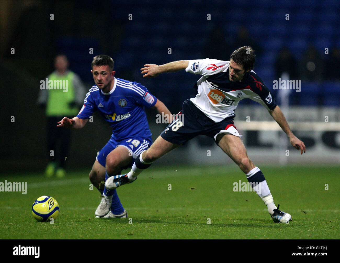 Soccer - FA Cup - Third Round Replay - Bolton Wanderers v Macclesfield Town - Reebok Stadium Stock Photo