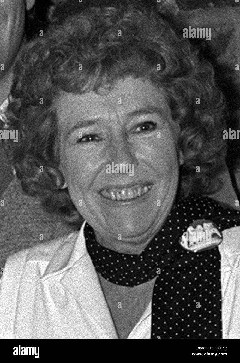 A library file picture of actress Sheila Mercier, who played Annie Sugden in the ITV soap opera, Emmerdale Farm. Stock Photo