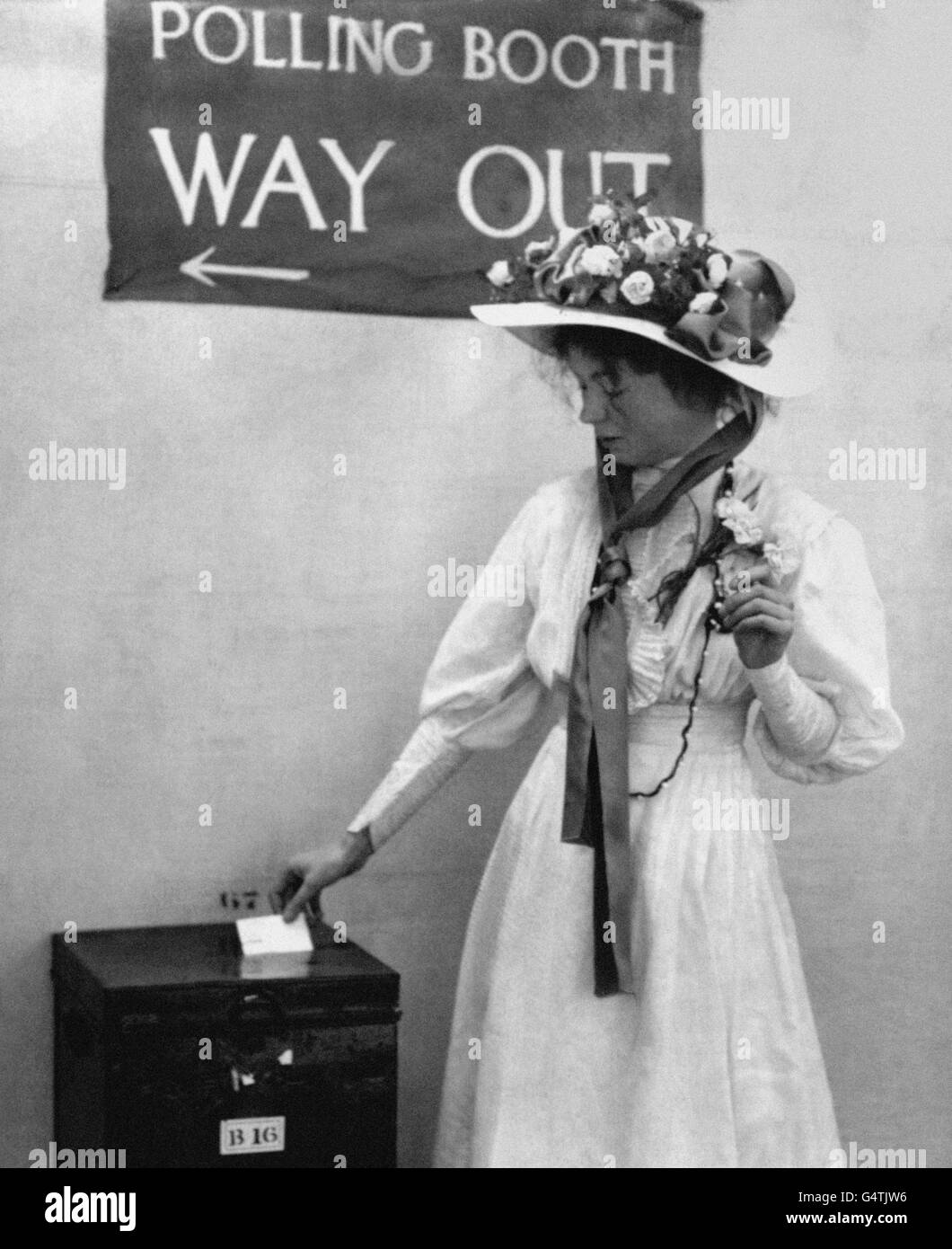 British Politics - The Suffragettes - London - 1918 Stock Photo