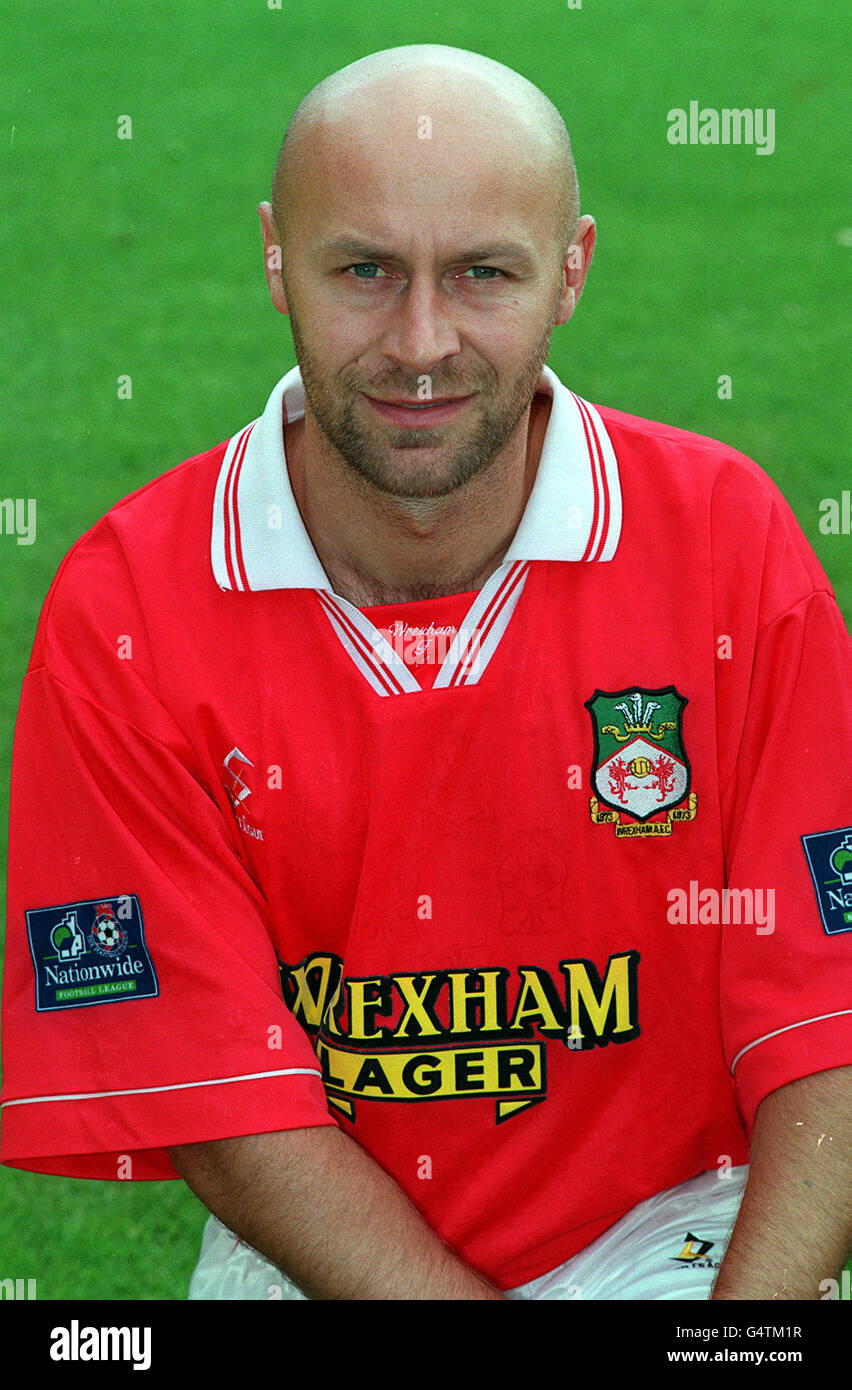 Wrexham AFC Russell. Kevin Russell of Wrexham Football Club. Stock Photo