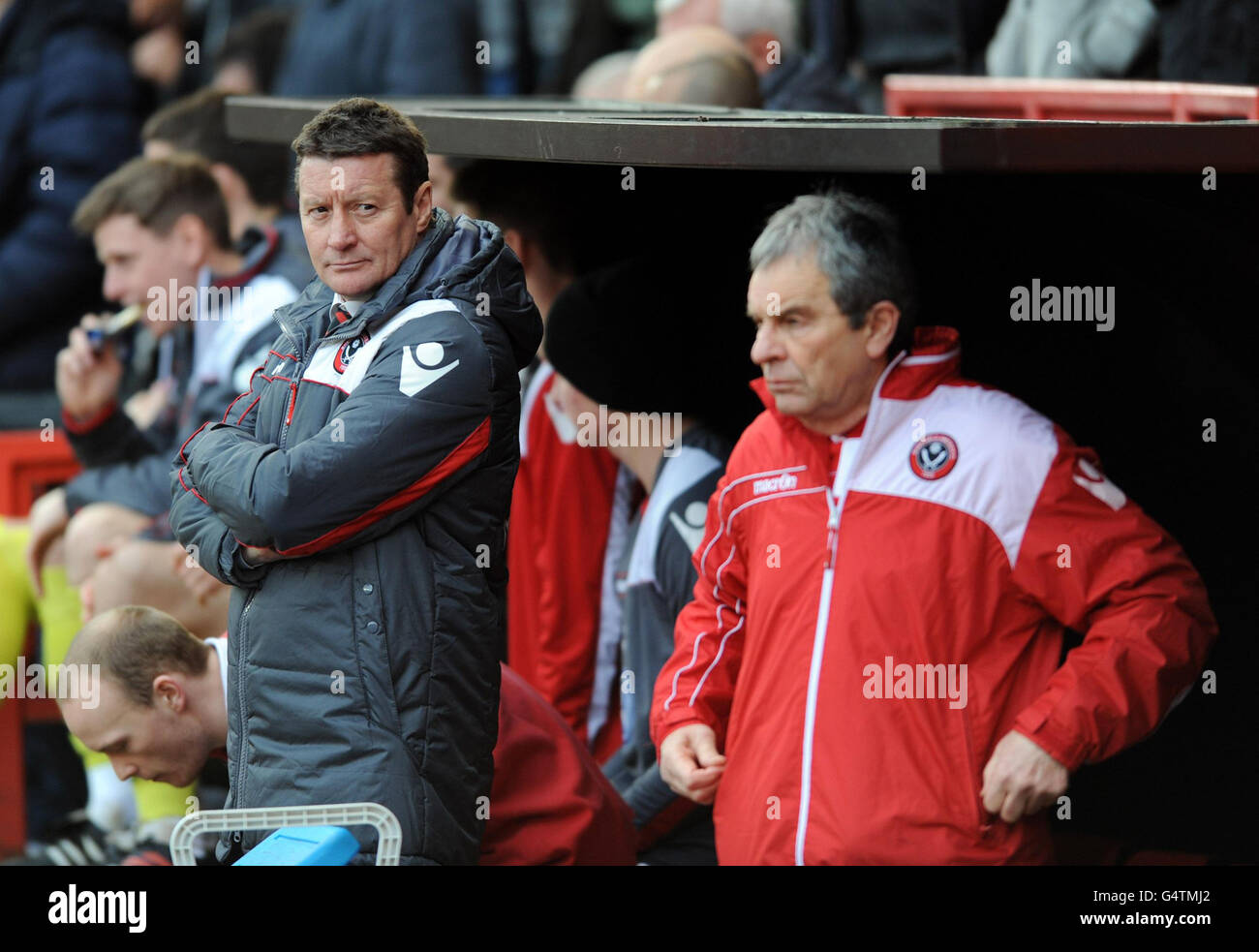 Sheffield United's manager Danny Wilson during the npower Football League One match at The Valley, London. Stock Photo