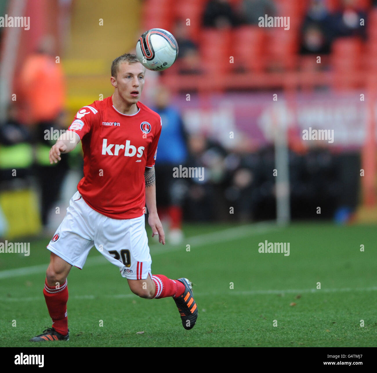 Soccer - npower Football League One - Charlton Athletic v Sheffield United - The Valley Stock Photo