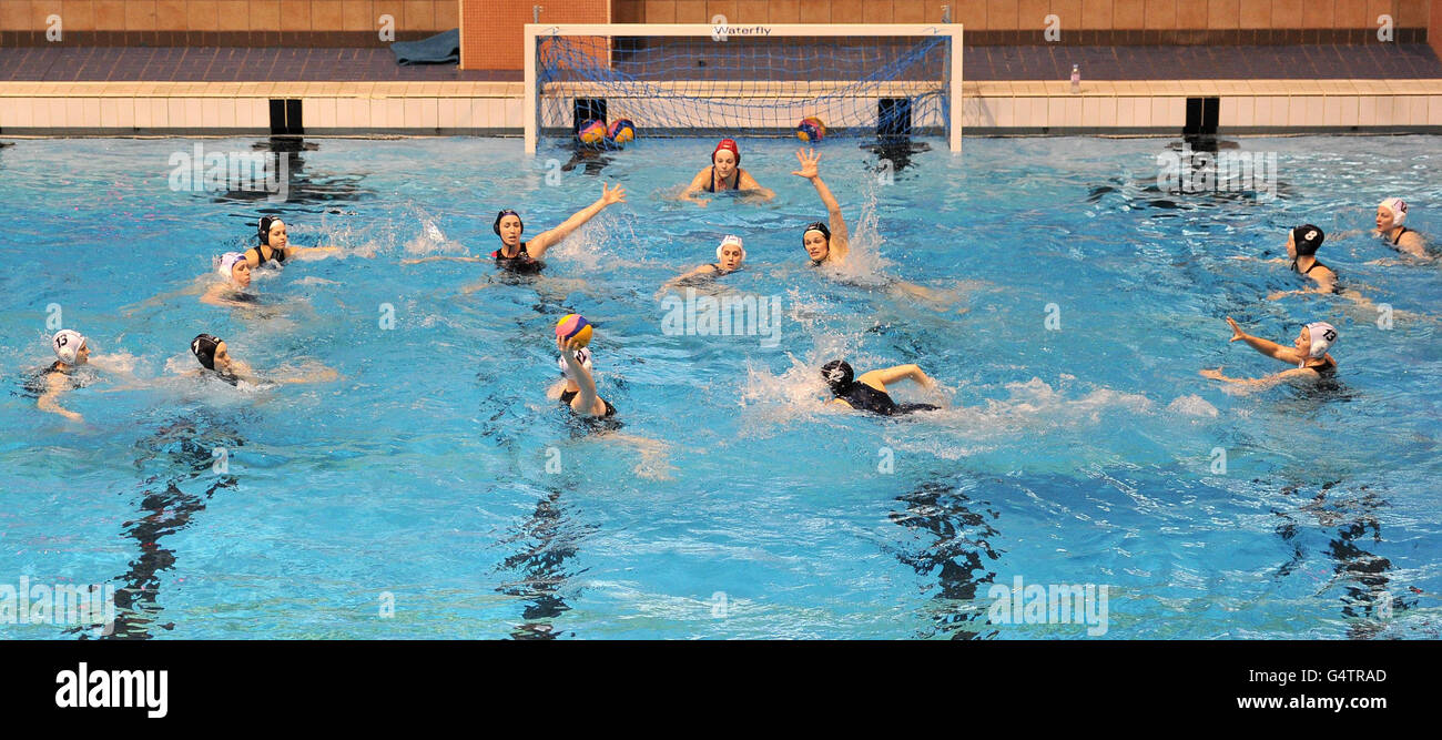 Water Polo Great Britain Training Aquatics Centre Stock Photo Alamy