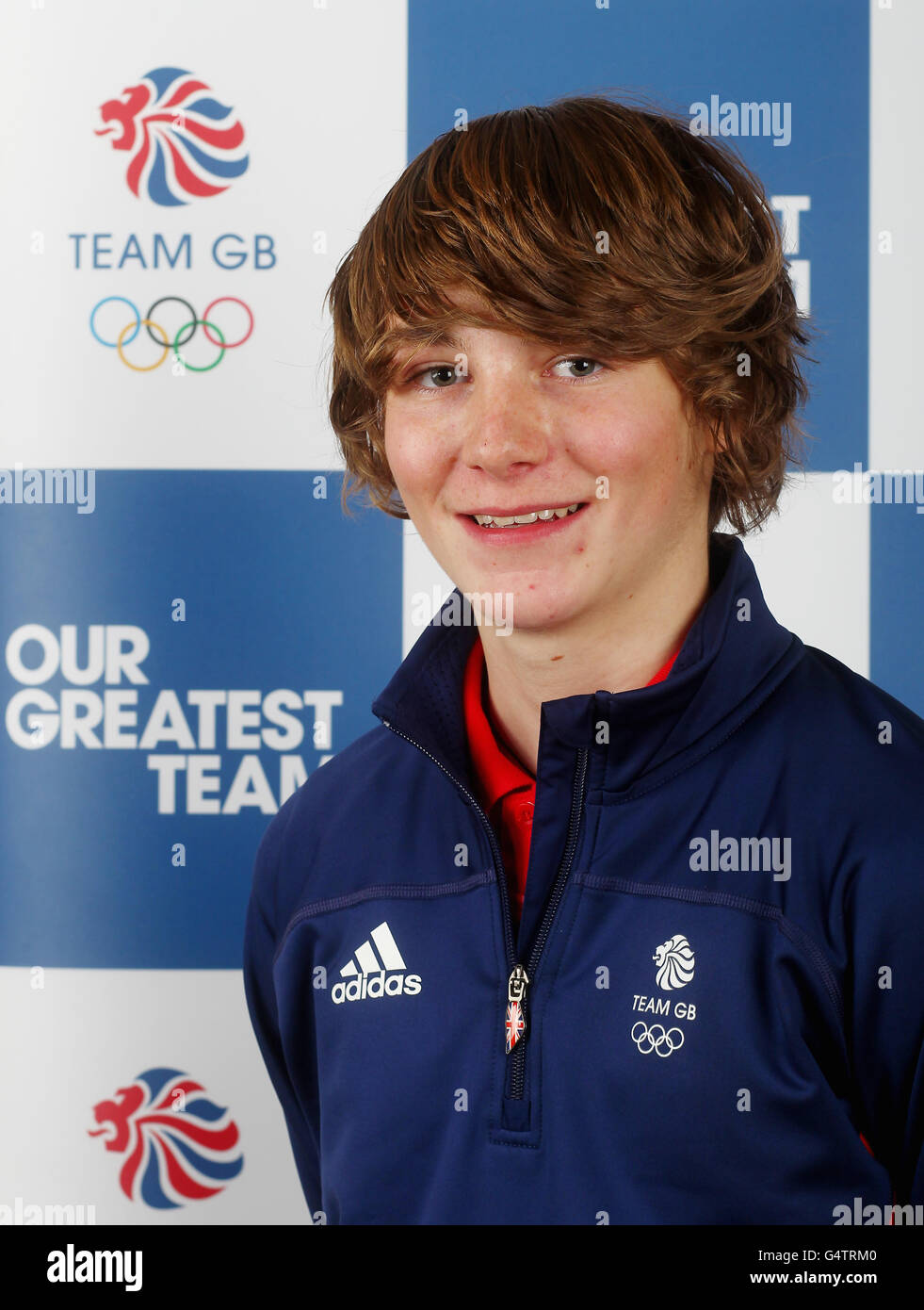 Lewis Courtier-Jones, competing in the Snowboarding at the Innsbruck 2012 Winter Youth Olympic Games which starts on January 13th. Stock Photo