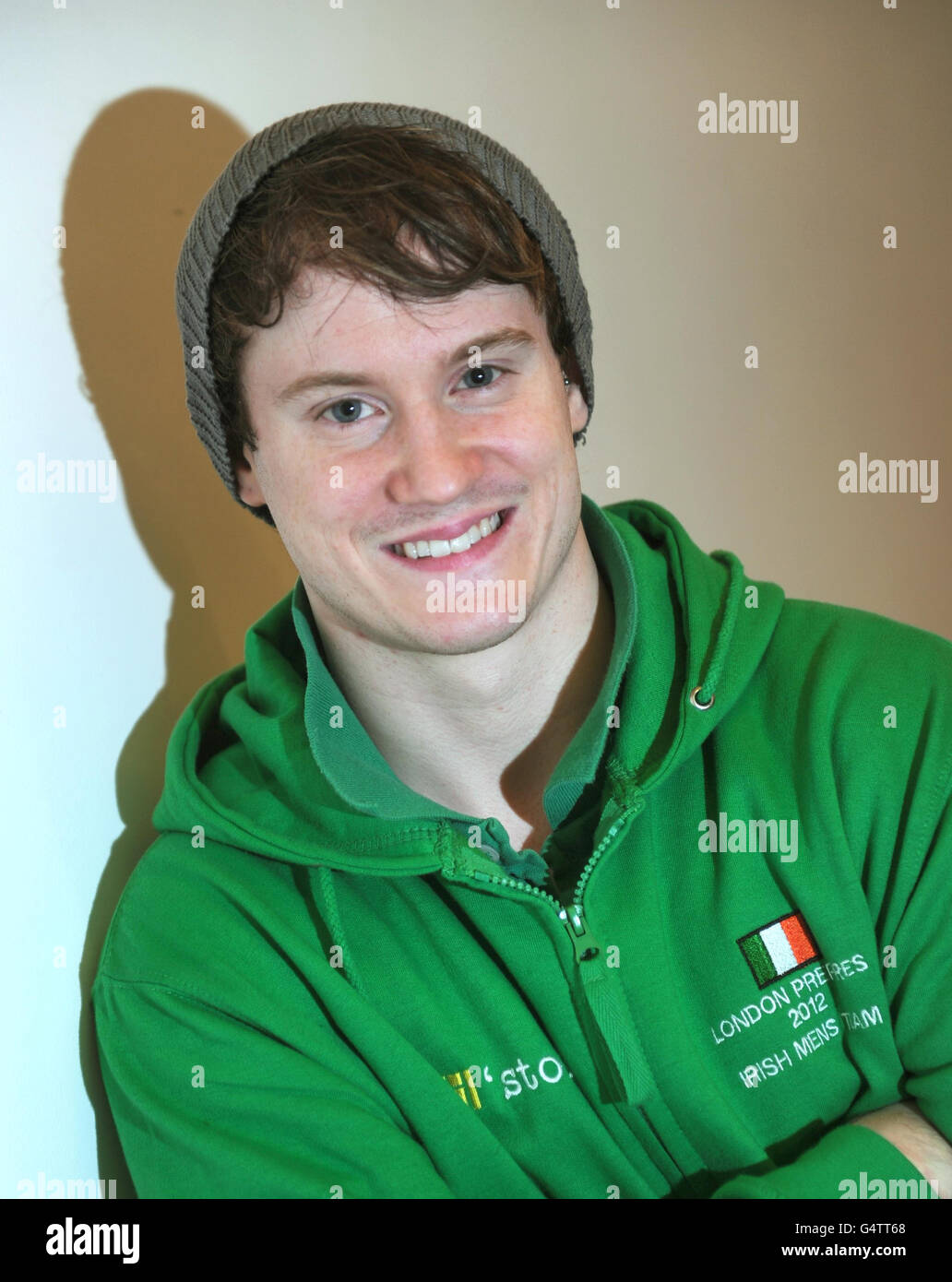 Ireland's Kieran Behan Poses For Media After Learning He Has Qualified ...