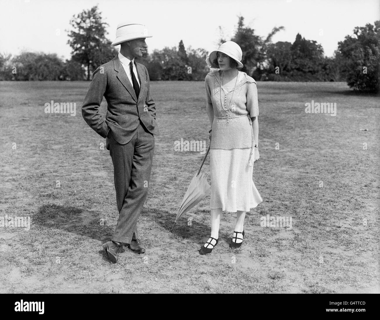 Royalty - Lord Louis Mountbatten and Edwina Ashley - 1922 Stock Photo
