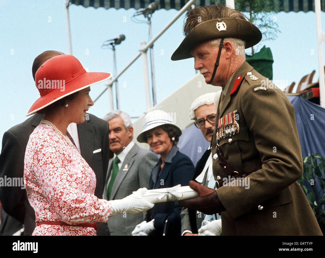Royalty - Queen Elizabeth II Silver Jubilee - Australia Stock Photo