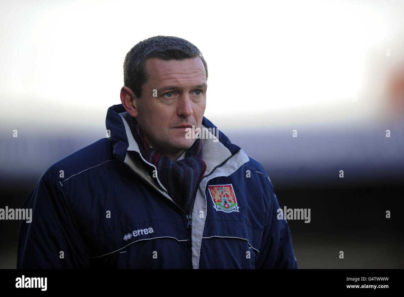 Northampton Town's manager Aidy Boothroyd during the npower League Two match at Sixfields Stadium, Northampton. Stock Photo