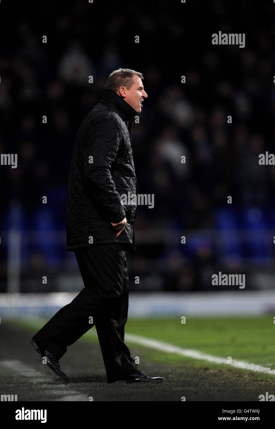 Ipswich Town manager Paul Jewell on the touchline during the npower Championship match at Portman Road, Ipswich. Stock Photo