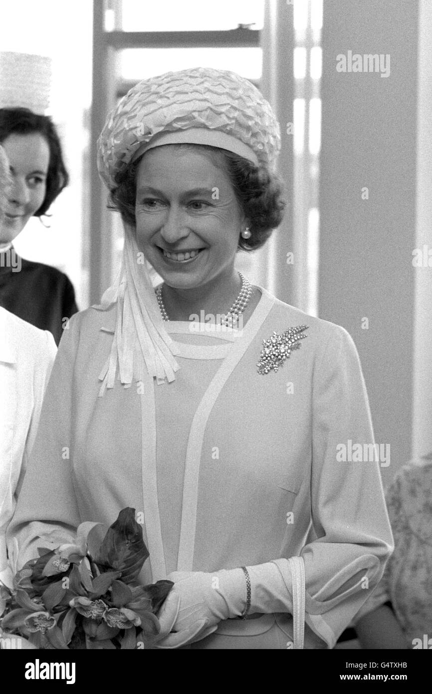 Royalty - Queen Elizabeth II - Coventry. Queen Elizabeth II in Coventry. Stock Photo